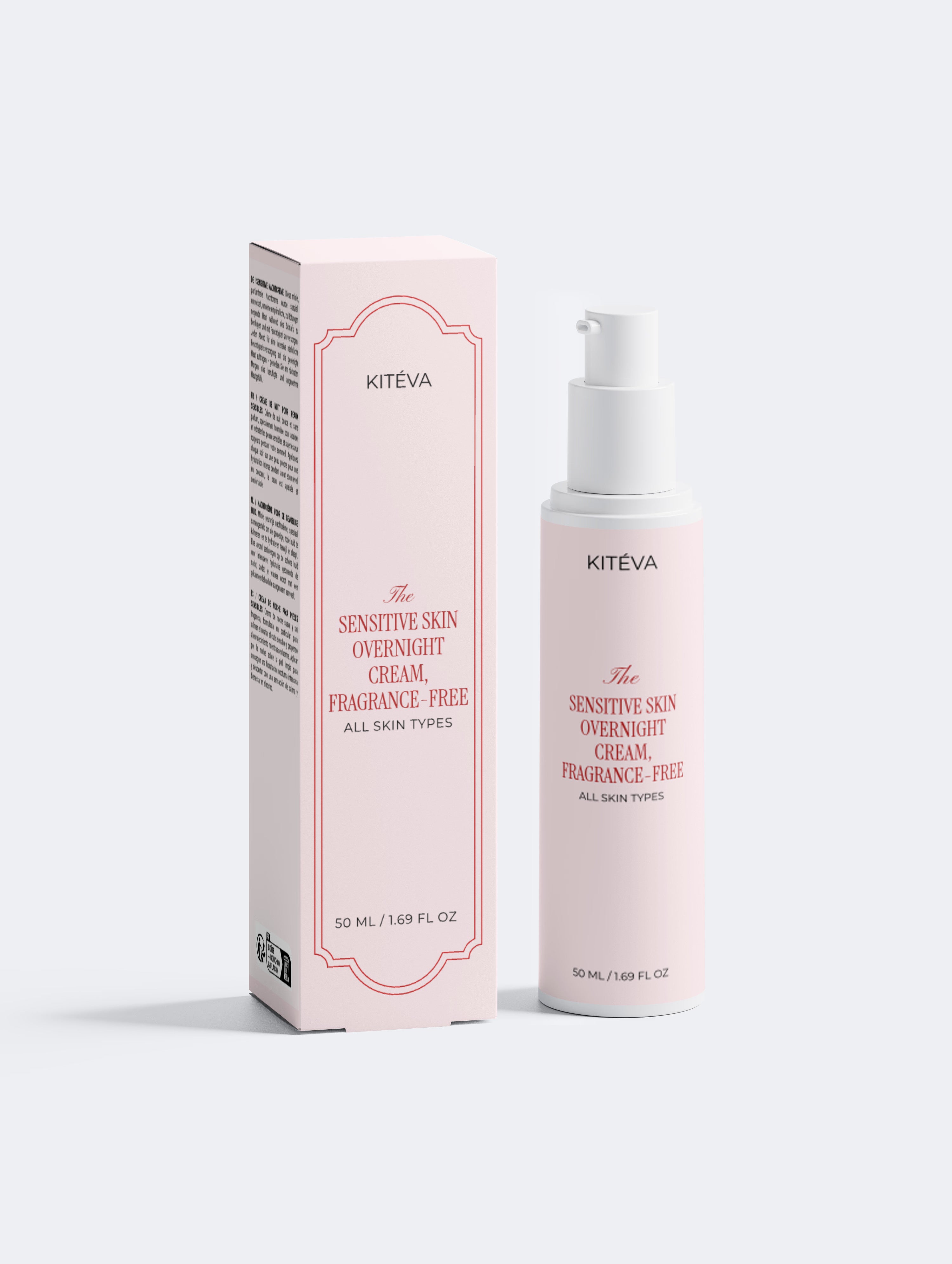 Sensitive Skin Overnight Cream, Fragrance-Free